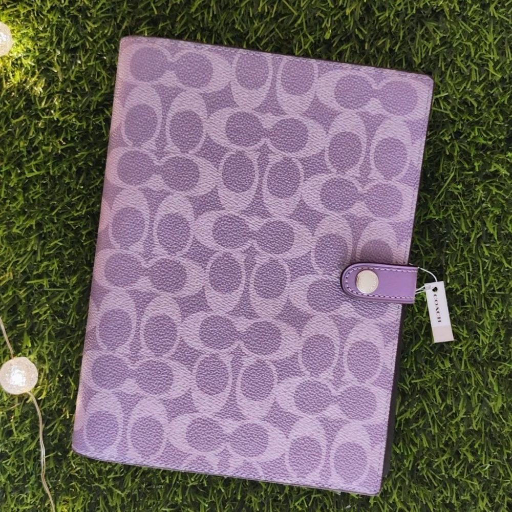 Coach Purple (iris) Signature notebook and pencil case - Picture 2 of 2